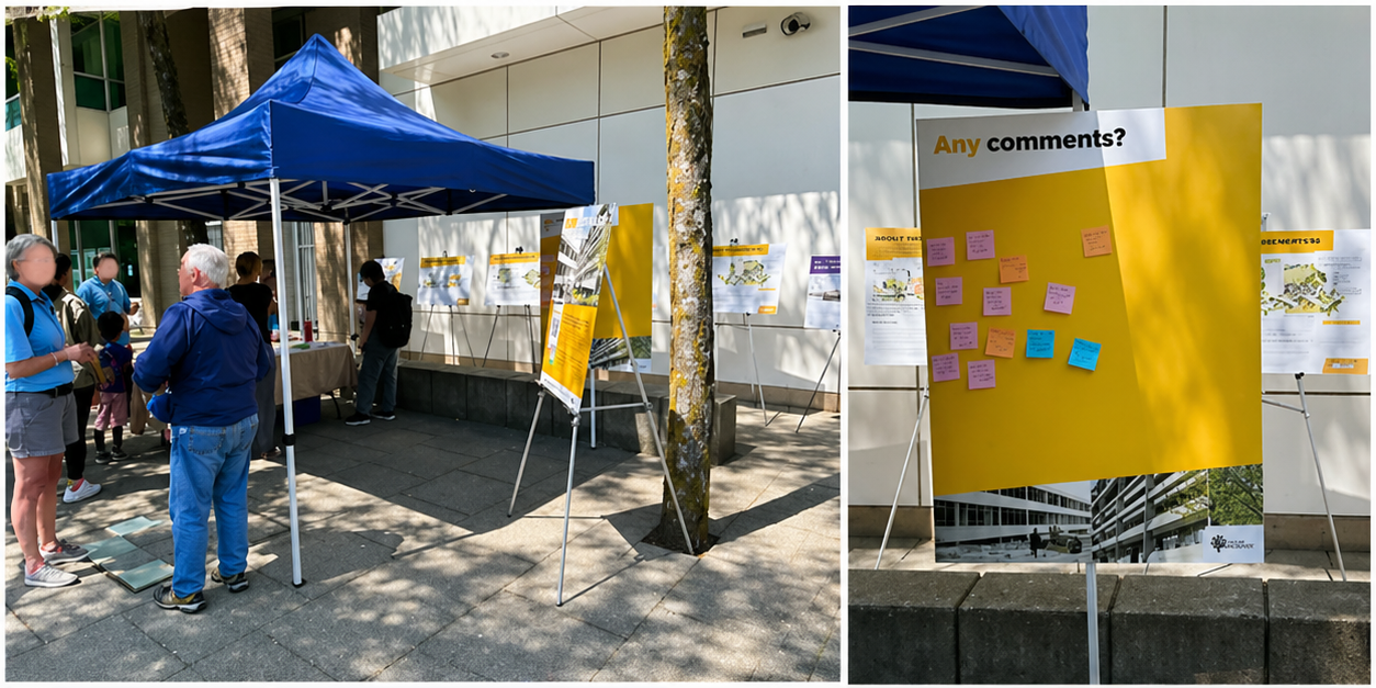 A traditional public engagement session in Burnaby, BC